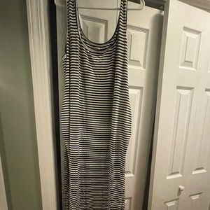 Womens Old Navy Striped Maternity Maxi Dress Size XXL